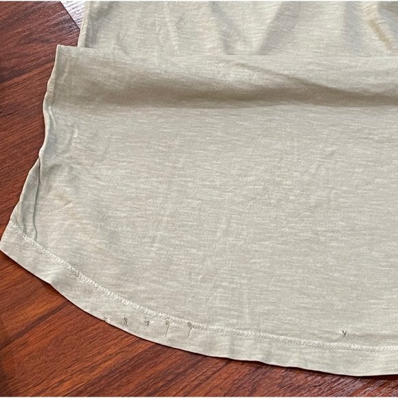 BUCK MASON  SLUB CURVED HEM TEE  SIZE L - Picture 10 of 11